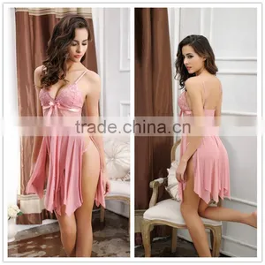 2014 New Style Short Nighty Dress Hot Sale Beautiful Girls Sexy Babydoll thumbnail-1
