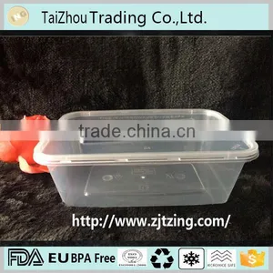 Household Plastic Food Storage Container Take Away pp Lunch Box 1000ml thumbnail-1