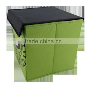 Cardboard Fabric Foldable Storage Box thumbnail-2