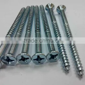 Flat Head White Zinc Screws thumbnail-1