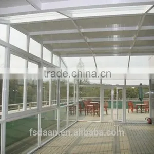 Aluminium Glass Sunshine Hut Bulit in Garden House thumbnail-2