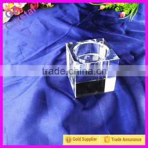 K9 Material Cubic Crystal Glass Candelabra For Table Center thumbnail-2