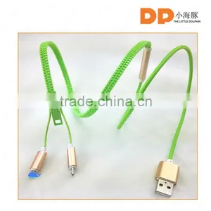 Creative Gifts Magnetic Zipper Usb Data Cable Suitable for Iphone and Android thumbnail-3