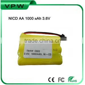 NICD 3.6V 1000mAh Cordless Phone Battery thumbnail-1