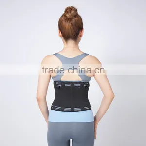 Double Posture Fitness Neoprene Lower Back Support Lumbar Brace Belt thumbnail-6