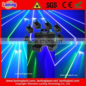Green & Blue 8 Lens Stage Laser DJ Lighting Show System for Sale thumbnail-1