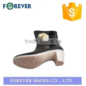 High Quality Pvc High Heel Rubber Boots Women Rain Shoes thumbnail-2