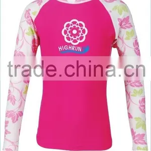 Children's Long Sleeve Lycra Rash Guard UV50+ Protection Shirt thumbnail-1