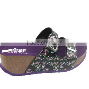 2015 Summer Leather Buckle Cork Outsole Ladies Fancy Sandal thumbnail-4