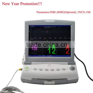 Factory Price!!! 2016 CE Approved Portable Digital Color Fetal Monitor RFM-300C thumbnail-1
