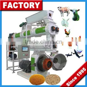 CE Hot Sale 3T/H Ring Die Animal Feed Pellet Mills / Feed Pellet Mill thumbnail-1