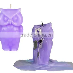 Customized Yellow Color Home Decorative Shaped Owl Candle thumbnail-1
