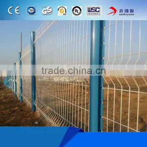 Factory Cheap Price 3d Fence Panel/ Welded Wire Mesh Peach Square Round Post Triangle Bending Fence Netting thumbnail-6
