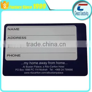 Double Sides Printing PVC Writable Signature Panel Strip Business Card thumbnail-1