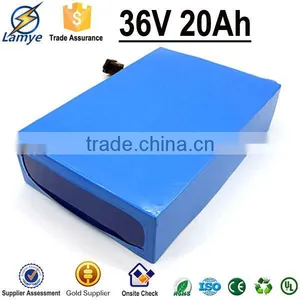 Oem PVC Case 10s 30a BMS 36v Lithium Ion Battery Pack for Ebike Built in 2000mah 18650 Cell thumbnail-2
