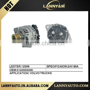 Lester 12599 24V 80A Volvo Truck Alternator for 7420853850 12793 7420409228 0124555009 0124555028 11170321 Volvo Alternator thumbnail-1