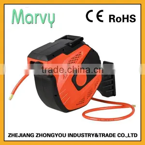 Export to Cananda 3/8 Inch PVC Hose Plastic Auto Retractable Air Hose Reel thumbnail-1