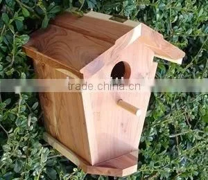 Handmade Outdoor Antique Hanging Wooden Bird House thumbnail-1