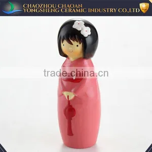 Japanese Stylish Toy Lassock Decoration, Red Beautiful Girl thumbnail-1