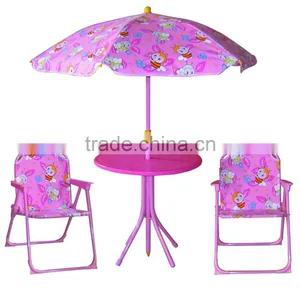 Kids Portable Folding Garden Table and Chair Sets, Plastic Garden Chairs thumbnail-1
