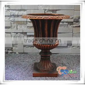 Popular Fiberglass Roman Style Flower Pots Planters Garden thumbnail-3