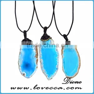 Gift For Wife Mom Natural Agate Necklace Crystal Necklace Stone Agate Jewelry thumbnail-4