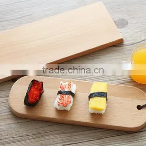 Wholesale Price Unfinished Solid Beech Sushi Serving Tray thumbnail-5