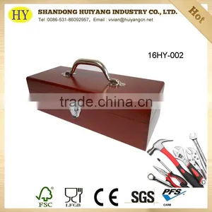 Pine Wood Painted Tool Box thumbnail-1