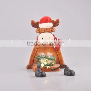 Home Decoration Candlestick/Ceramic Deer Candle Holder thumbnail-1
