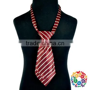 New Arrival Baby Kids Products Navy Plaid Fabric Necktie Ties for Boys thumbnail-2