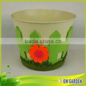 High Appraise Unique Metal Storage Basket,Decorative Metal Flower Pot thumbnail-2