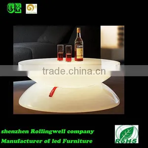 LED Portable Bar Furniture Glow Coffee Table Made of 2 Hemispheres thumbnail-2