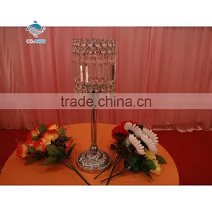 Unique Design Clear Home Decoration Crystal Table Top Candelabra thumbnail-1