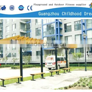 (HD-19201)Outdoor Wooden Public Waiting Bench Chair thumbnail-1