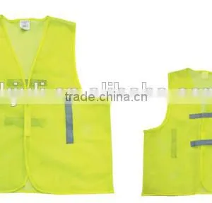 Yellow High Resibility Reflective Security Vest With ce Standard thumbnail-1