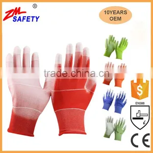 Colorful 13Gauge U3 Liner Coated PU Protective Gloves for Light Work Garden Use thumbnail-1
