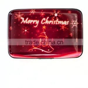 Gift Promotional Aluminum Hard Case Credit Cards Wallet - RFID Protector Aluma Wallets thumbnail-1