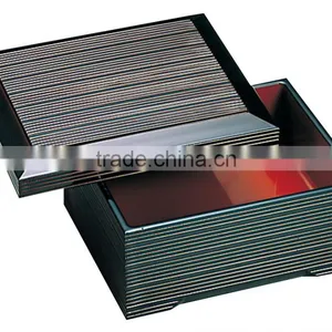 Square Bento Box Set Japanese Style Lunch Box Rice Bowl Box Square Shokado Bento thumbnail-5