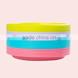 2017 Clear PP Plastic Round Shape Plates Set for Picnic thumbnail-2