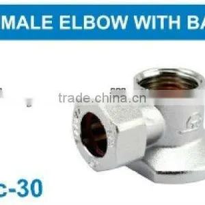 PEX PIPE FITTING FEMALE ELBOW WITH BASE thumbnail-1