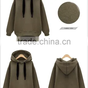 2016 Autumn and Winter Women Sweatshirts Long-sleeved Fleece Women Hooded Sweatshirts thumbnail-2