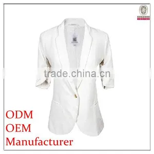 Formal Party Wear Half Sleeve Jacket With Buttons Embellished thumbnail-1