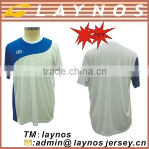 Classic Popular Blue and White Soccer Uniforms thumbnail-1