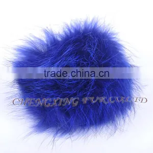 CX-R-48F New Arrival Fashion Fur Bag Charm Raccoon Fur Pom Keychain thumbnail-5