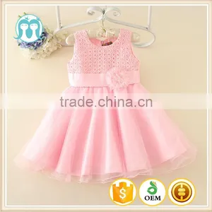 Best Selling India and Pakistan Clothing Child Pink Flower Wedding Dress Vintage Sweet Girl Party Dresses thumbnail-1