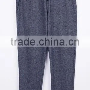 Customized Skinny Sports Pants Pop Style CVC60/40 Cotton Wholesale Cheap Plain Blank Pants thumbnail-4