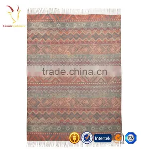 Intarsia Kids Cashmere Knitted Blanket Nepal thumbnail-2