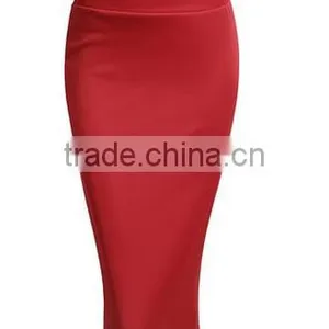 Fashion Lightweight Stretchy Fabric Elastic Waist Band Pencil Skirt for Woman thumbnail-4