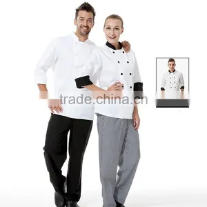 China Work Uniforms Factory Made Restaurant Chef Uniform for Catering Staff thumbnail-4