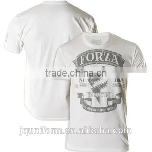 2016 Custom Logo Print White T Shirt 100% Cotton Washed & Printed Customized T-shirt thumbnail-1